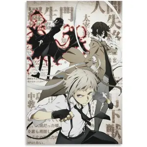 SIPMAN Bungou Stray Dogs Canvas Print Home Decorations Posters for Room Aesthetic Wall Art Poster Unframe 12x18inch(30x45cm)