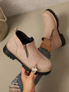 Women's Outdoor Height-Boosting Thick Sole Boots, Versatile Casual Footwear for Ladies, Comfortable Walking Shoes for All Seasons, Winter Boot Shoes（gift）