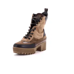 Pre-owned Louis Vuitton Women's Laureate Platform Desert Boots Leather with Suede by Rebag