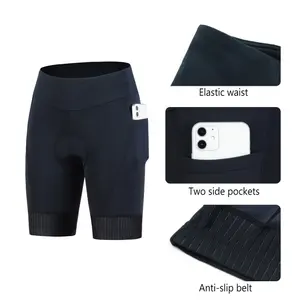 Women Cycling Shorts with 4D Gel Padded | High Waist Mountain Bike Bicycle Short Pants for Outdoor Activities