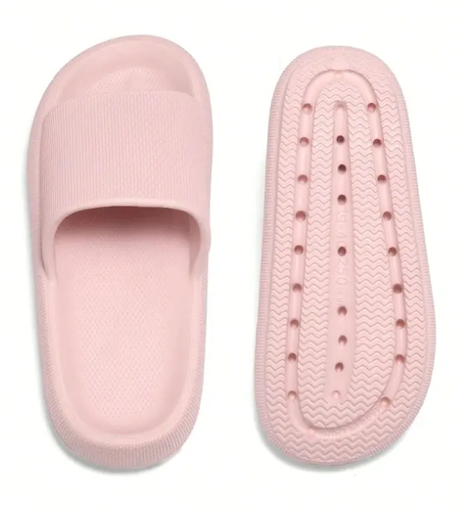 Unisex Classic EVA Cloud Slides - Non-Slip Platform Slip-On Sporty Chic Footwear, Indoor (Living Rooms) All-Seasons Casual Shoes with Buy One Size Up Note, Feels Like Walking in Clouds