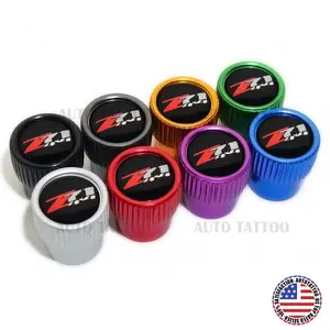 4pcs Gearwheel Style Universal Fit Chevrolet Z71 Car Wheels Tire Air Valve Caps Stem Dust Cover 8 Colors