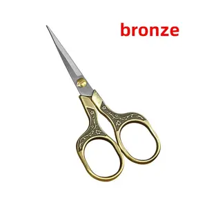 1pc Sewing Scissors Stainless Steel, Retro Embroidery Tailor Scissors, Dressmaker Shears, Fabric Cutter, DIY Sewing Accessories