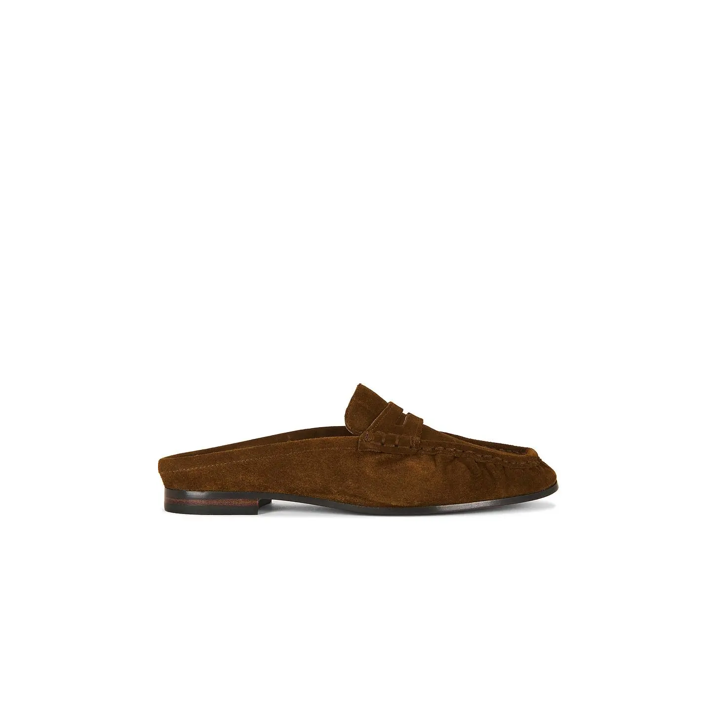 Sam Edelman Louella Mule Loafer in Warm Nutmeg Suede