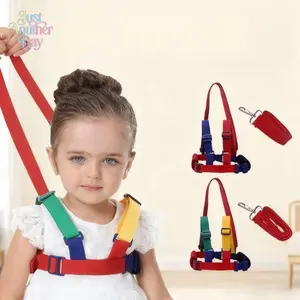 Baby Anti-Lost Walking Harness, Baby Accessories, Breathable Anti-Scratch 2-in-1 Safety Leash with 1.2m Traction Rope, Comfortable for Toddlers’ Summer Walking Learning & Lost Prevention (Sports & Outdoor Use)
