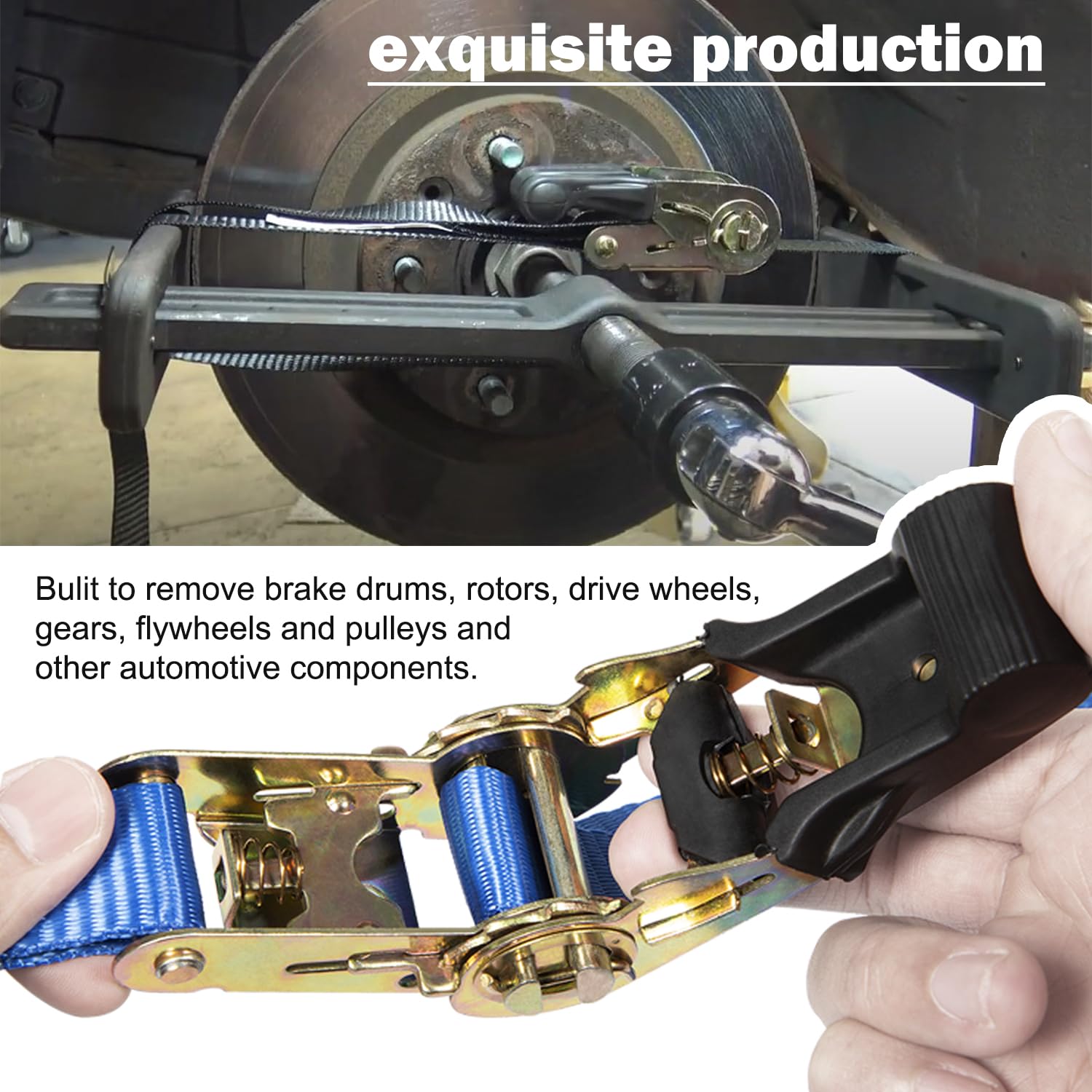 6980 Brake Drum and Rotor Puller Kit/Brake Drum Hub Puller/Brake Rotor Removal Tool for Removing Brake Drums, Rotors, Drive Wheels, Gears, Flywheels and Pulleys