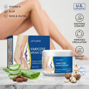 Jaysuing Varicose Veins Cream 50g, Leg Soothing Massage Cream, Natural Hydrating Moisturizer for Vein Care, Dry Skin Relief & Daily Leg Care
