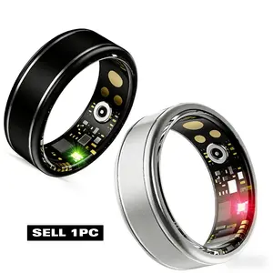 New R10 Upgrade Aluminum Smart Ring, Daily Wear Fitness Tracker, IP68 Waterproof, Unisex Sports Health Ring for Men and Women