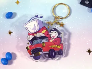 Spamton and Tenna Deltarune Acrylic Keychain - 2.5-inch