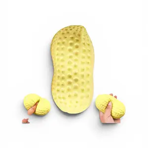 Soft Squishy Peanut Stress Toy, Fidget Toy for Anxiety Relief and Stress Management