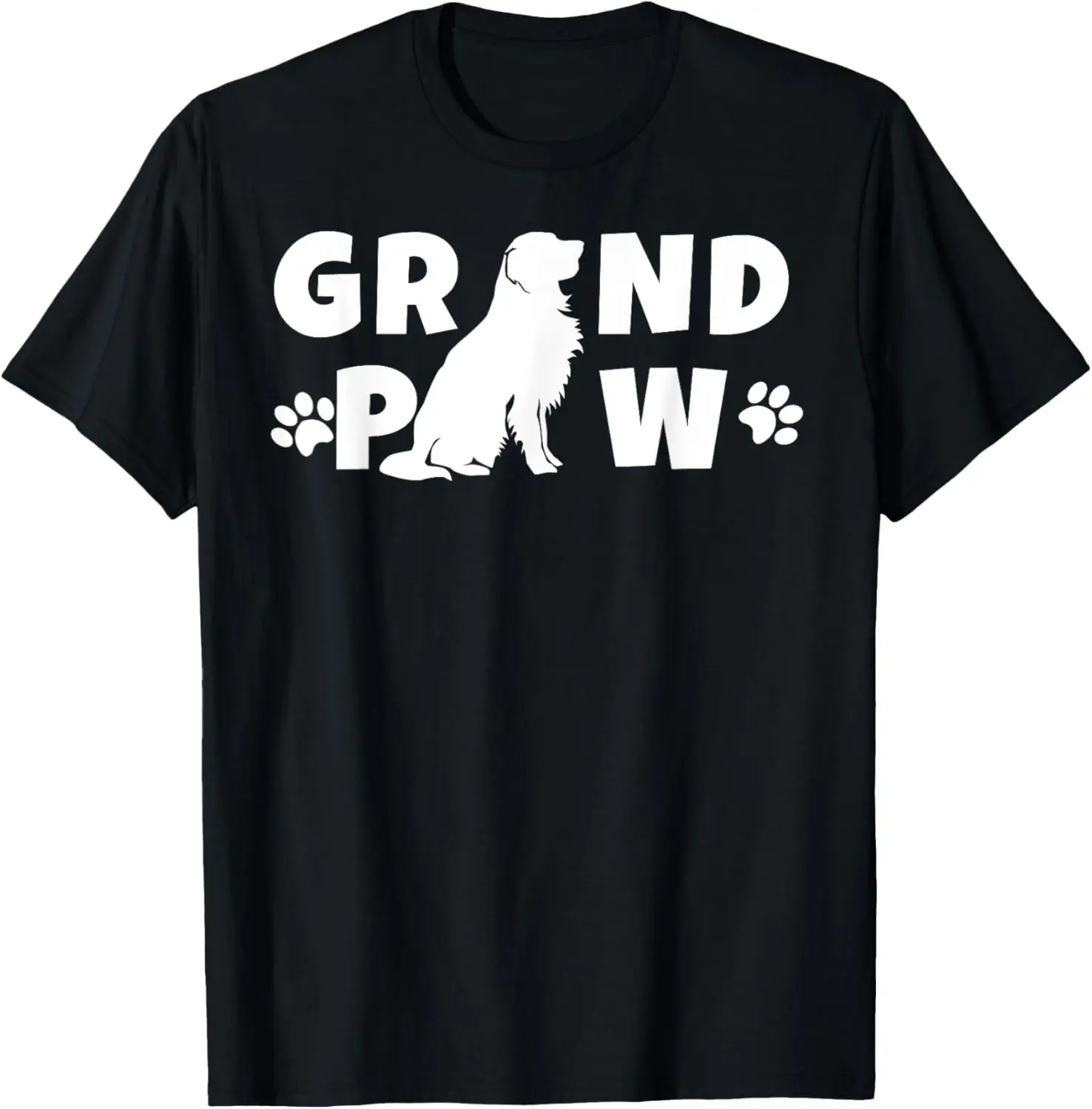 Golden Retriever Grandpa Grand Paw Shirt Dog Lover Grandpaw T-Shirt