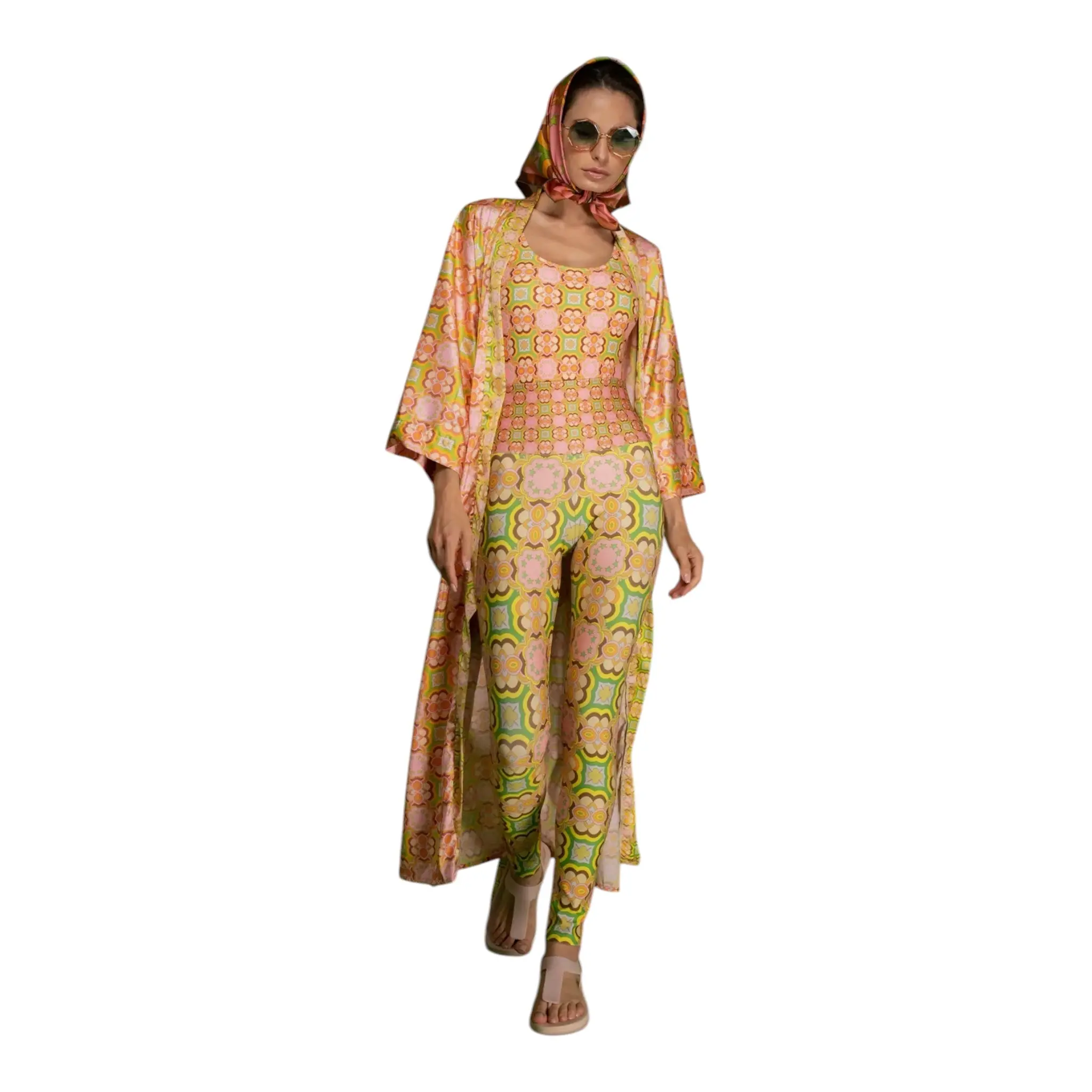 Rose Gold Mosaic Robe/Kimono