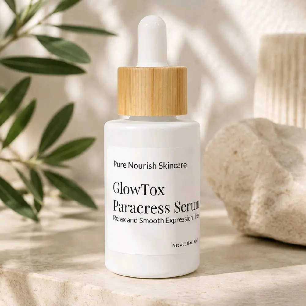 GlowTox Paracress  and Bakuchiol To Relax and Smooth Expression lines