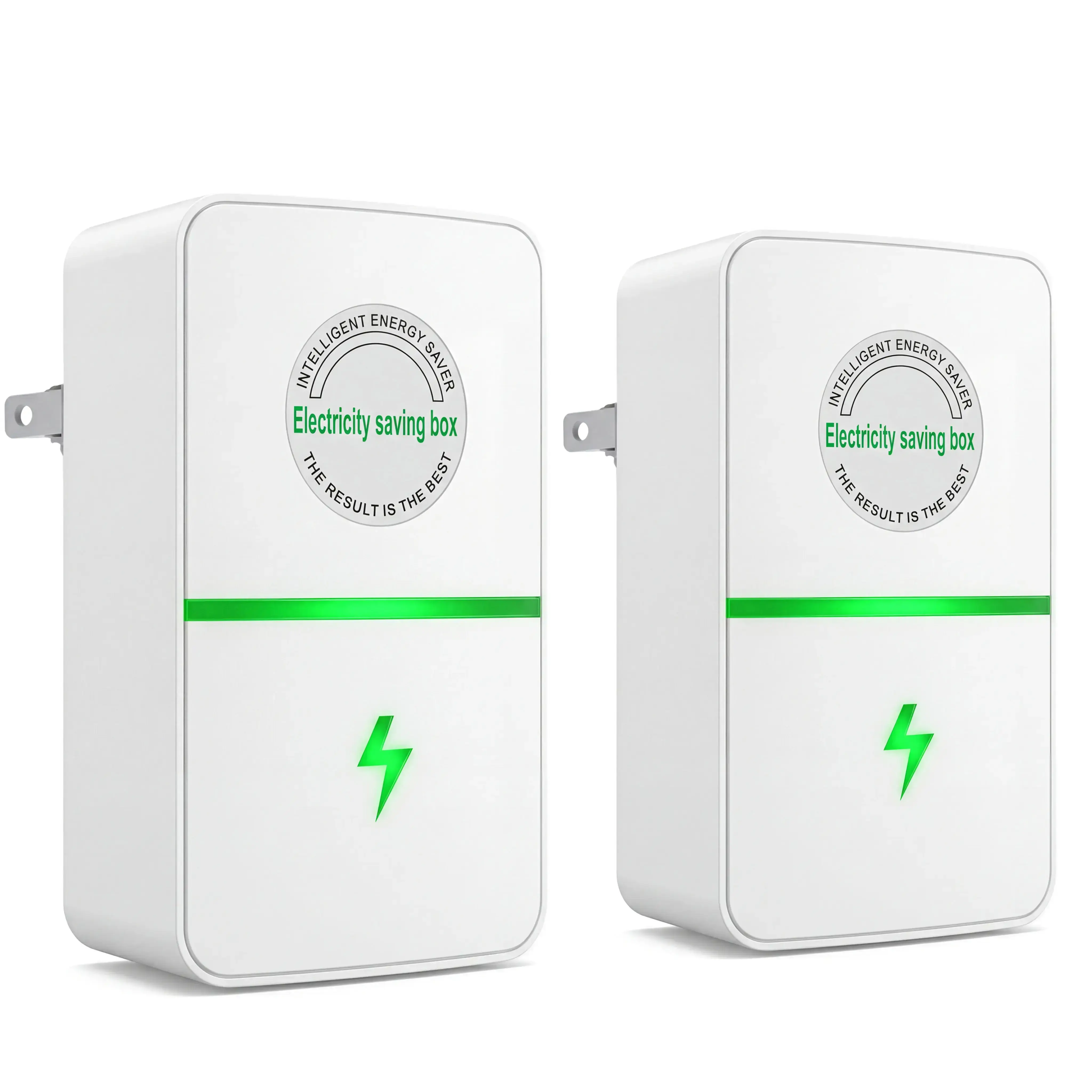 2Pcs 2026 New Updated Plug-In Home Power Saver for Adults, US Standard Plug Household Energy Saving Box, 90-250V Universal Wide Voltage Portable Power Adapter for Home & Outdoor Use, Power Savers