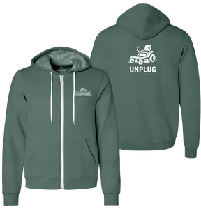 LAWNMOWER  Supersoft Midweight Zip Up Hoodie