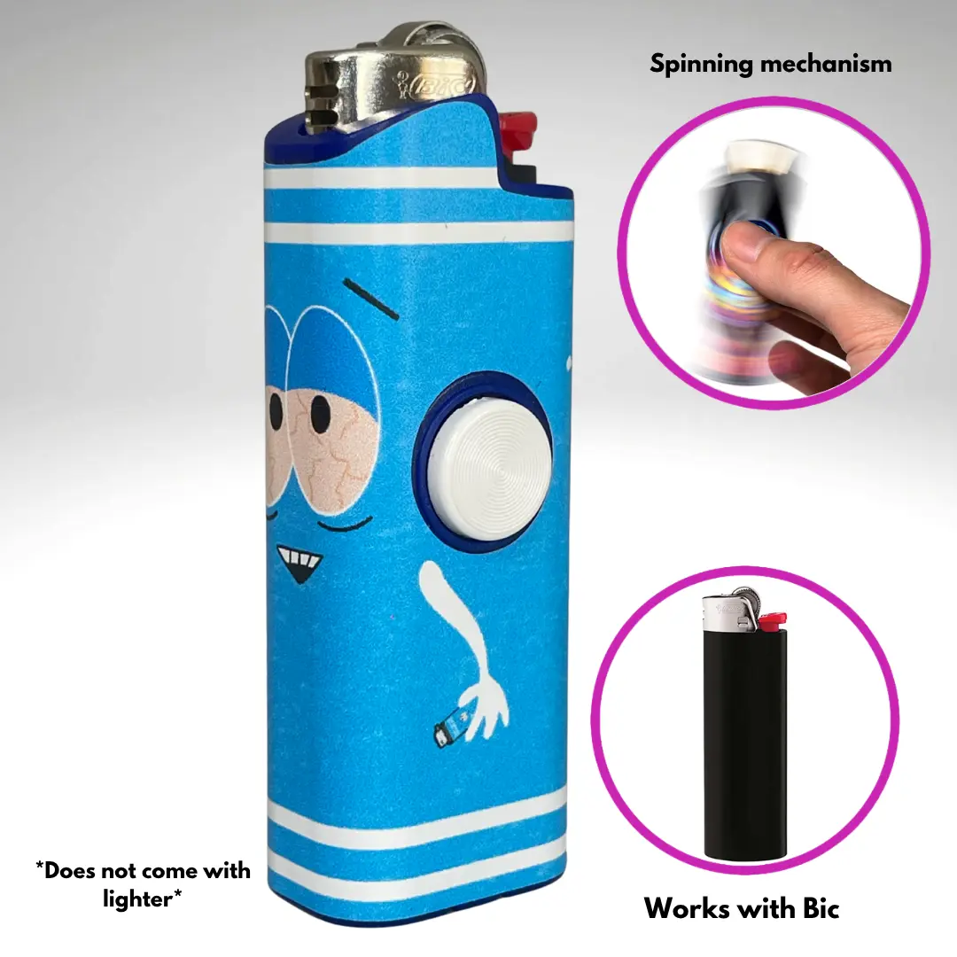 FLKR LYTR®  Fidget Spinner Lighter Case "Towlie" for Bic® Spinner Lighter Case | FLKR LYTR