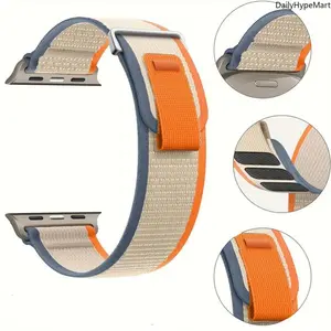 Trail Loop Elastic Nylon Watch Band for Apple Watch Series 1-11 SE Ultra 1-3 Adjustable Sport Strap 38-49mm Wearable Accessories