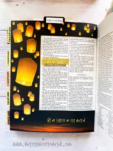 Lights in the World New Testament Interactive Bible Journaling Page Kit