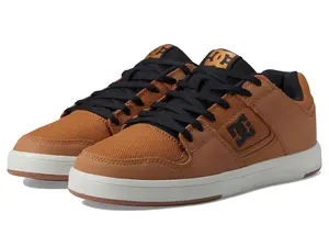 DC Cure Casual Low Top Skate Shoes Sneakers - Shoes for Men - Padded Tongue and Collar - Mesh Lining Wheat/Black 11 D - Medium