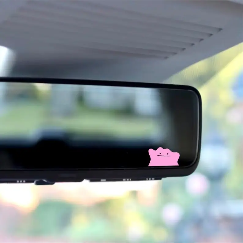 Ditto Peeker Anime Mini Decal Car Sticker Laptop Sticker Pink