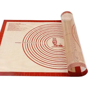 Extra Large Non-Slip Pastry Mat - 28'' x 20'' with Measurements for Silicone Baking, Dough Rolling, Oven Liner, and Fondant/Pie Crust Preparation