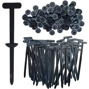 50 pcs Universal Nylon Zip Ties, Self-Locking Cable Ties Buckle, Multipurpose Black Zip Ties