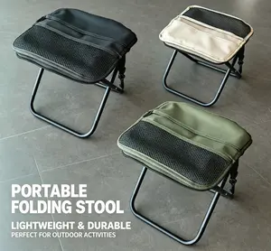 Foldable Camping Stool Portable Outdoor Lightweight Seat for Hiking Fishing Beach Travel Backpacking Picnic Compact Chair