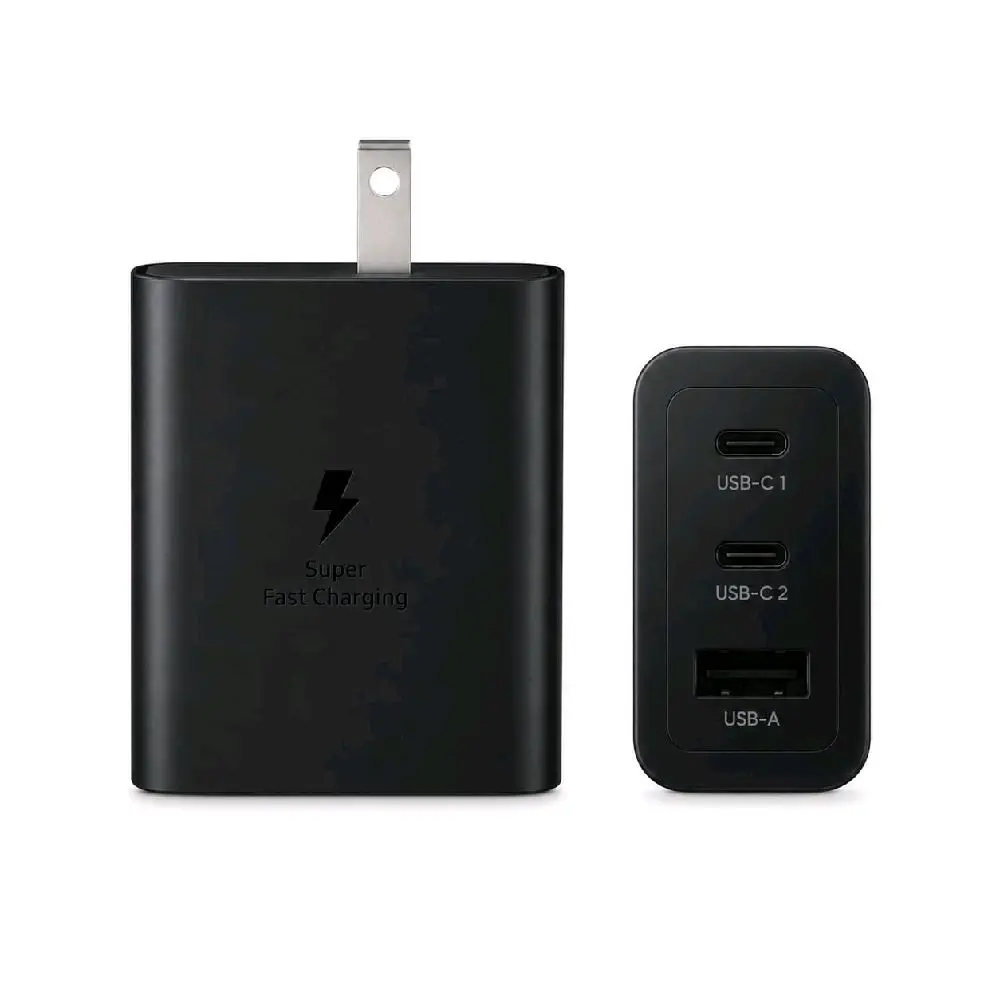 65W PD Power Adapter Trio USB-C Fast Charger 3 Port Wall Charger