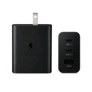 65W PD Power Adapter Trio USB-C Fast Charger 3 Port Wall Charger