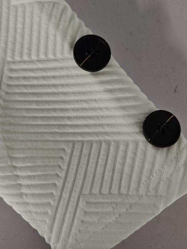 Women's Autumn Pure Color Mid-Length Loose-Fit Office Jacket, Casual Commuter Blazer with Double Buttons, Stylish Lapel Coat