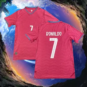 2026 Portugal red No.7 Ronaldo Short sleeve Soccer jersey