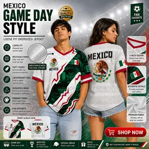 Mexico 2026 Aztec Calendar Soccer Jersey Men V-Neck Classic Football Jersey For Fans Player Gift