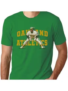 Rickey Henderson Oakland Athletics A's Unisex Cotton Crewneck T-Shirt