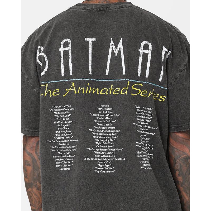 73Studio X DC 1993 Batman Heavyweight Vintage T-Shirt Black Wash