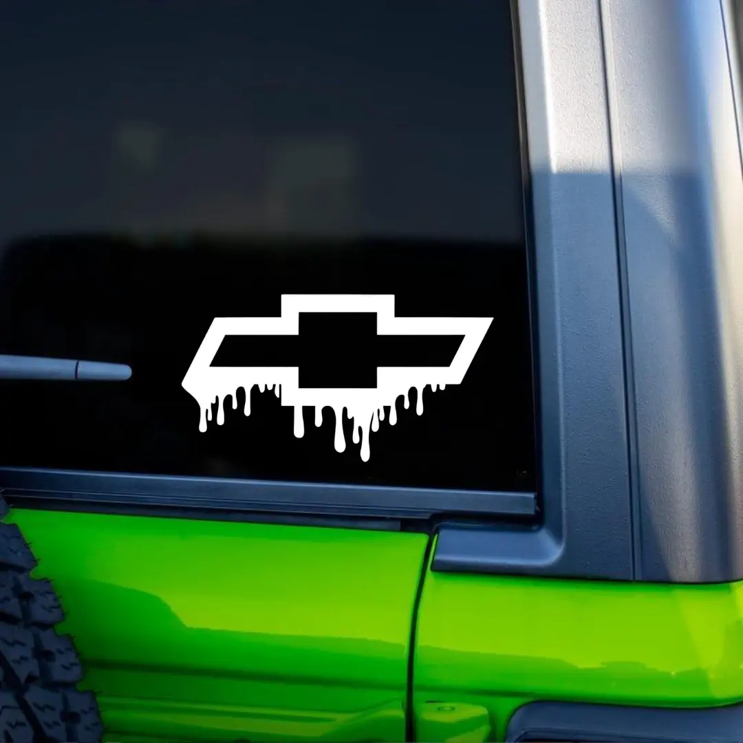 Chevy Drip Logo Vinyl Decal Sticker for Car Truck Window Laptop