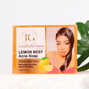 3X brightening Lemon Soap Pure Radiant Skin - Natural Skincare for Skin Repair (1 Soap)