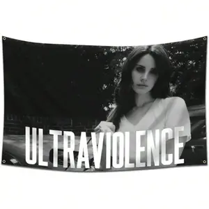 Tapestry  Lana Del Flag Tapestry Album Cover Flag Tapestry, Wall Hanging Living Room Bedroom Dormitory Aesthetic Decoration Main Image Style