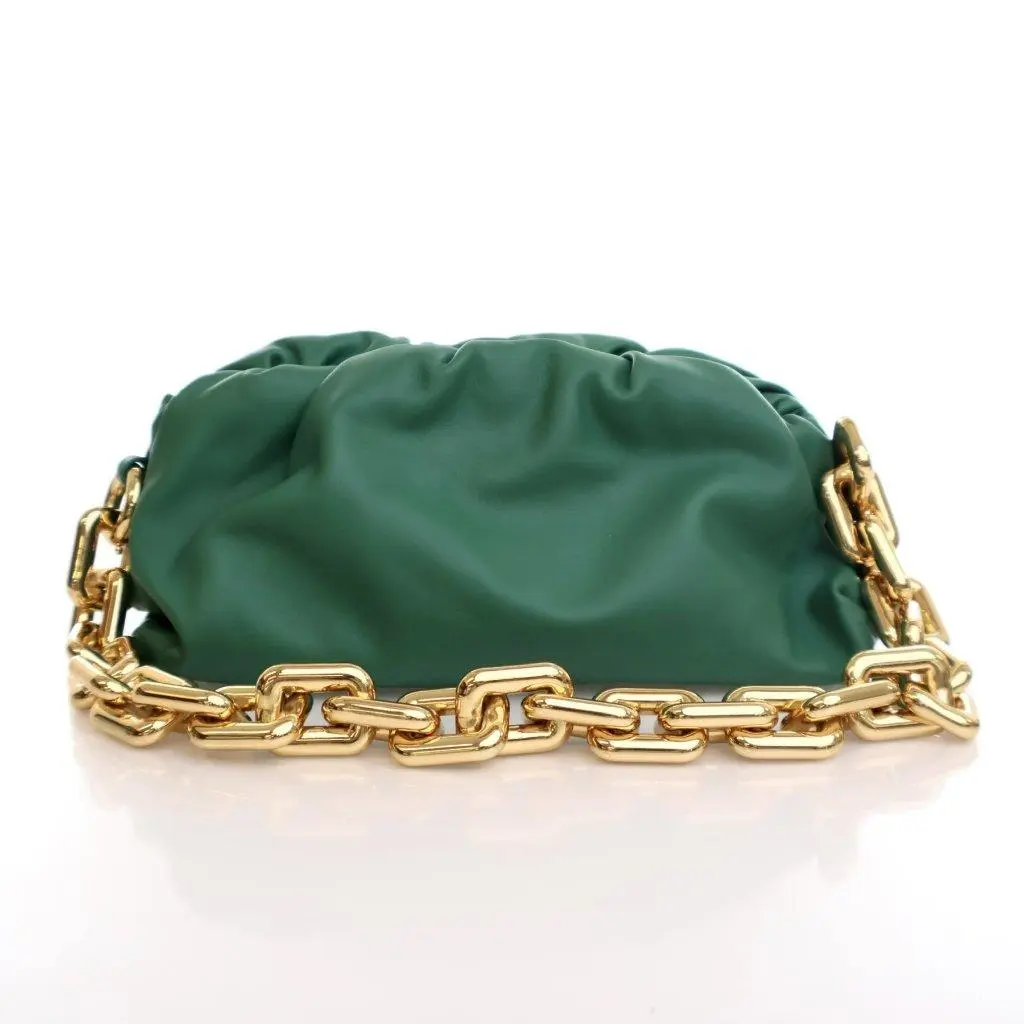 Pre-owned Calfskin Shoulder Bags Bottega Veneta The Chain Pouch