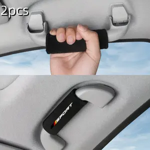 Car Handle Protection Set, Universal Anti-Scratch Plush Cover, Car Door Handle Pad, Roof Grab Bar Protector, Interior Decoration