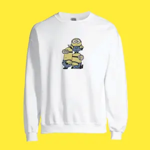 Embroidered Personalized Minion Sweatshirt or Hoodie