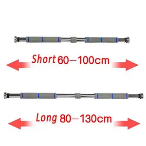 Haoying Pull Up Bar for Doorway No Screw - 24 to 50 Inches Adjustable Width Chin up/Dip Bar with Screw-in Heavy-Duty Door-Mounts