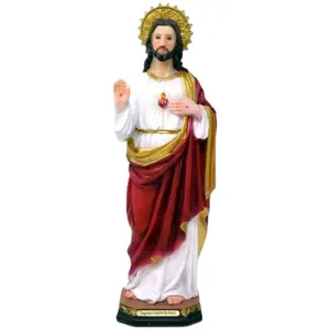 Sagrado Corazon de Jesus  12" Inches Tall Sacred Heart of Jesus Estatua Brand New