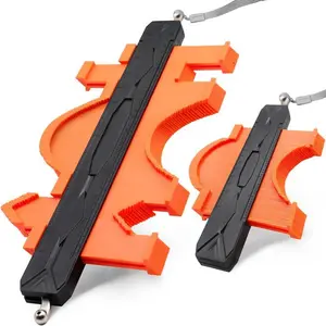 Gauge Tool 12 Inch + 5 Inch, Gauge Shape and Outline Tool with Aluminum Lock, Tool Set Precisely Copy Irregular Shape, Extended Gauge Duplicator, Father's Day Gift