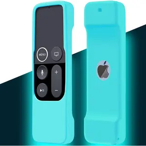 L-RDC005  Case Compatible with Apple TV 4K/ 4th Gen Remote Light Weight Anti-Slip Shock Proof Silicone Cover for Controller for Apple TV Siri Remote Glow in The Dark