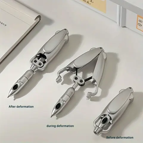 1pc Transform Novelty: Lightweight, Plastic, Fine Tip, Conformable, Stress Relief Writing Instrument, Unique Pens, Stationery Writing Tools