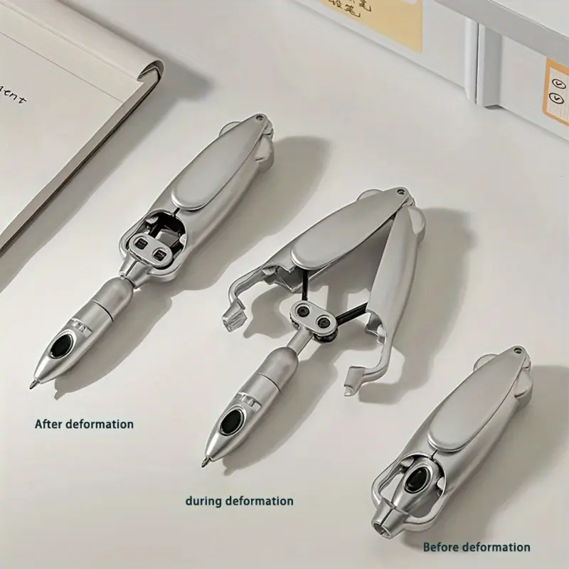 1pc Transform Novelty: Lightweight, Plastic, Fine Tip, Conformable, Stress Relief Writing Instrument, Unique Pens, Stationery Writing Tools