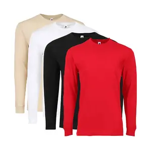 4 Packs Unisex's Long Sleeve Basic Shirts Crew Neck SlimFitted Compression Gym Workout Athletic Underscrubs Tops