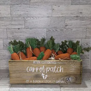 'Peter Cotton Tail Carrot Patch' Wooden Crate