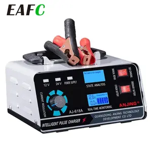 EAFC New 12V/24V Smart Battery Charger Automotive Battery Charger 400W 40A Trickle Smart Pulse Repair For Car Truck Boat Motorcycle