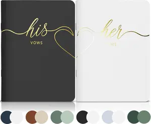 His & Hers Wedding Vow Books – LSSH 28-Page Vow Book Set